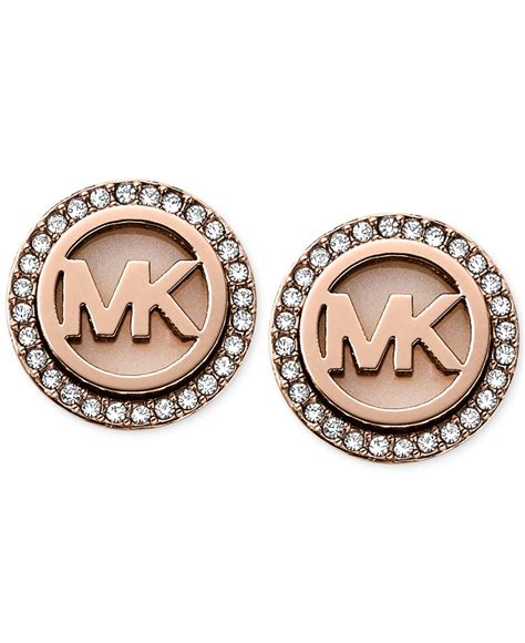 michael kors gold ohrring|michael kors earrings macy's.